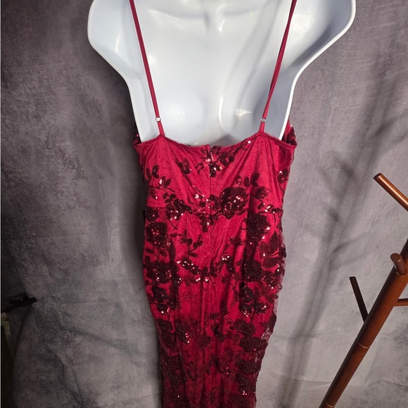 Shine Language Dress - Wine Red - Picture 7 of 8